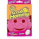 Scrub Daddy Scrub Mommy - Scratch-Free Multipurpose Dish Sponge - BPA Free & Made with Polymer Foam - Stain, Mold & Odor Resistant Kitchen Sponge (1 Count)