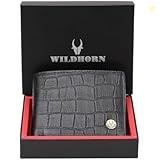 Wildhorn India Black Men's Wallet (Wh2052 Croco)