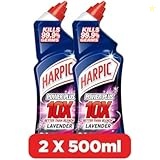 Harpic Power Plus Toilet Cleaner, Lavender Scent, 500ml x 2