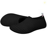 Magic Park Water Shoes for Women Men Quick-Dry Swimming Aqua Shoes Beach Shoes Snorkeling Shoes for Outdoor Surfing Walking Yoga Black, 42/43 EU