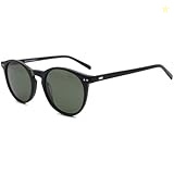 MOSTAR Polarised Sunglasses Mens Womens Vintage Round Sun Glasses Retro Shades Ladies UV400 Protection Sunglasses Frame for Men Women Trendy Black