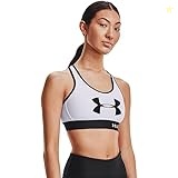 Under Armour Womens Armour Mid Keyhole Graphic White (White/Black) XS