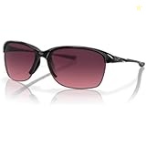 Oakley Men's Unstoppable Polarized Rectangular Sunglasses, Polished Black w/Rose Gradient Polarized, 65 mm