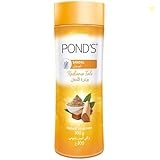 Ponds Sandal Radiance Talcum Powder with Natural Sun Protection | Perfumed Talc with Goodness of Real Sandalwood Oil for Smooth & Radiant Skin | Absorbs Sweat & Prevents Odour | Paraben-Free | 300 gm