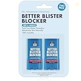 Dr. Frederick's Original Better Blister Blocker 0.90 oz - 2 Pack - Anti Chafing Stick - Pocket-Sized - Balm for Blister Prevention and Pain Relief