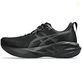 ASICS Novablast 5 Womens Running, Black/Carrier Grey, 12