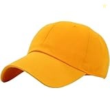 KBETHOS KB-LOW YEL Classic Cotton Dad Hat Adjustable Plain Cap. Polo Style Low Profile (Unstructured) (Classic) Yellow Adjustable