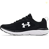 Under Armour Men's Charged Assert 9 Running Shoe, Black/White, 42 EU