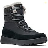 Columbia Women's Slopeside Peak LuxeSnow Boots, Black With Grey Accents, 36 EU