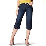 Lee Women's Relaxed Fit Capri Pant, Lagoon, 14