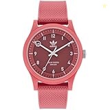 Adidas Pink Recycled Ocean Plastic Case and Dial Pink Bio-Based Resin Strap AOST22046