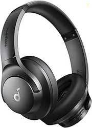 Soundcore by Anker Q20i Hybrid Active Noise Cancelling Headphones, Wireless Over-Ear Bluetooth, 44H Long ANC Playtime, Hi-Res Audio, Big Bass, Customize via an App, Transparency Mode