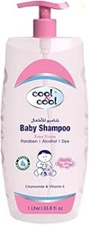 Cool & Cool Baby Shampoo 1Liter- Tear Free,Alcohol Free,Paraben-Free,Dye Free,Chamomile & Vitamin-E With Extra Mild Formula