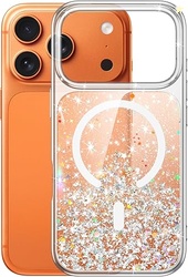 JETech Glitter Case for iPhone 17 Pro Max 6.9-Inch Compatible with Mag