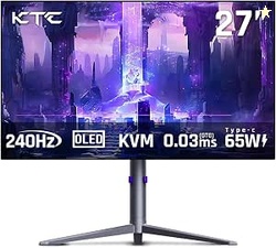 KTC 27Inch OLED Gaming Monitor - 240hz 0.03ms GTG, QHD(2560 * 1440P), 