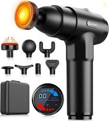 AERLANG Massage Gun with Heat Electric Deep Tissue Massage Gun for Bac