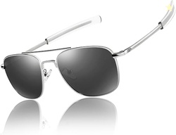Aviator Sunglasses Lightweight Tr90 Unbreakable Polarized With Uv Prot
