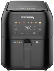 BLACK+DECKER Digital Air Fryer 1700W, 8 Litres Family-Sized Capacity, 