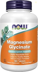 Now Foods Magnesium Glycinate 100 mg | Highly Absorbable Chelated Magn